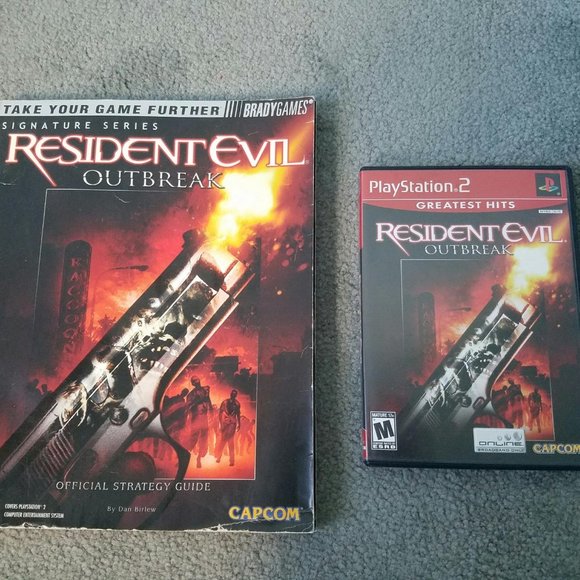 Resident Evil Outbreak with Brady Guide Book Playstation 2 - Picture 1 of 6